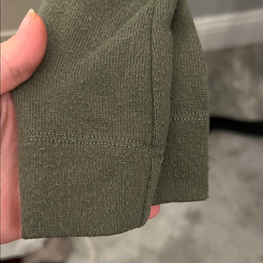 Chance or Fate Olive and White Knit Top Stitch Fix - Picture 4 of 5